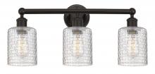  616-3W-OB-G112C-5CL - Cobbleskill - 3 Light - 23 inch - Oil Rubbed Bronze - Bath Vanity Light