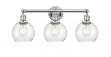  616-3W-PC-G124-6 - Athens - 3 Light - 24 inch - Polished Chrome - Bath Vanity Light