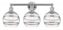  616-3W-PC-G556-8CL - Rochester - 3 Light - 26 inch - Polished Chrome - Bath Vanity Light