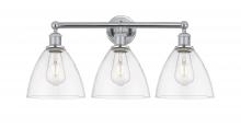  616-3W-PC-GBD-752 - Bristol - 3 Light - 26 inch - Polished Chrome - Bath Vanity Light