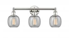  616-3W-PN-G104 - Belfast - 3 Light - 24 inch - Polished Nickel - Bath Vanity Light