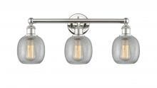  616-3W-PN-G105 - Belfast - 3 Light - 24 inch - Polished Nickel - Bath Vanity Light