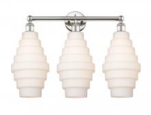  616-3W-PN-G671-8 - Cascade - 3 Light - 26 inch - Polished Nickel - Bath Vanity Light