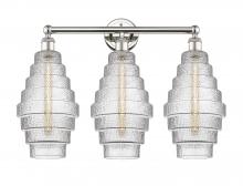  616-3W-PN-G672-8 - Cascade - 3 Light - 26 inch - Polished Nickel - Bath Vanity Light