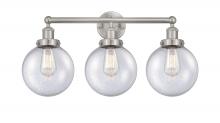  616-3W-SN-G204-8 - Beacon - 3 Light - 26 inch - Brushed Satin Nickel - Bath Vanity Light