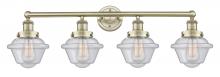  616-4W-AB-G534 - Oxford - 4 Light - 34 inch - Antique Brass - Bath Vanity Light