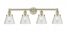  616-4W-AB-G64 - Cone - 4 Light - 33 inch - Antique Brass - Bath Vanity Light