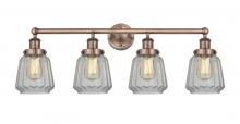  616-4W-AC-G142 - Chatham - 4 Light - 34 inch - Antique Copper - Bath Vanity Light