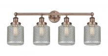  616-4W-AC-G262 - Stanton - 4 Light - 33 inch - Antique Copper - Bath Vanity Light