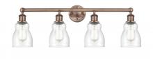  616-4W-AC-G394 - Ellery - 4 Light - 32 inch - Antique Copper - Bath Vanity Light