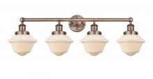  616-4W-AC-G531 - Oxford - 4 Light - 34 inch - Antique Copper - Bath Vanity Light