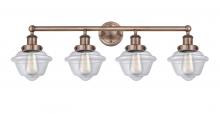  616-4W-AC-G532 - Oxford - 4 Light - 34 inch - Antique Copper - Bath Vanity Light