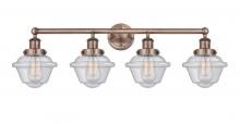  616-4W-AC-G534 - Oxford - 4 Light - 34 inch - Antique Copper - Bath Vanity Light