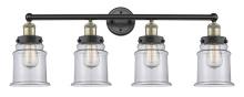  616-4W-BAB-G182 - Canton - 4 Light - 33 inch - Black Antique Brass - Bath Vanity Light