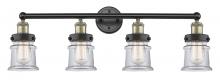  616-4W-BAB-G182S - Canton - 4 Light - 32 inch - Black Antique Brass - Bath Vanity Light