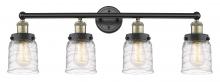  616-4W-BAB-G513 - Bell - 4 Light - 32 inch - Black Antique Brass - Bath Vanity Light