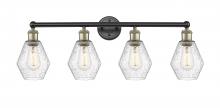  616-4W-BAB-G654-6 - Cindyrella - 4 Light - 33 inch - Black Antique Brass - Bath Vanity Light