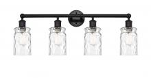  616-4W-BK-G352 - Candor - 4 Light - 32 inch - Matte Black - Bath Vanity Light