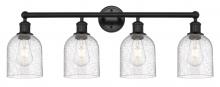  616-4W-BK-G558-6SDY - Bella - 4 Light - 33 inch - Matte Black - Bath Vanity Light