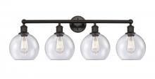  616-4W-OB-G124-8 - Athens - 4 Light - 35 inch - Oil Rubbed Bronze - Bath Vanity Light