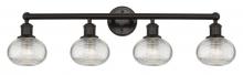  616-4W-OB-G555-6CL - Ithaca - 4 Light - 33 inch - Oil Rubbed Bronze - Bath Vanity Light