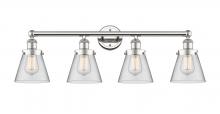  616-4W-PN-G62 - Cone - 4 Light - 33 inch - Polished Nickel - Bath Vanity Light