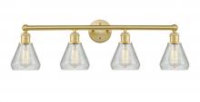  616-4W-SG-G275 - Conesus - 4 Light - 33 inch - Satin Gold - Bath Vanity Light