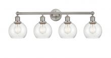  616-4W-SN-G124-6 - Athens - 4 Light - 33 inch - Brushed Satin Nickel - Bath Vanity Light