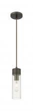  617-1P-OB-G617-8SDY - Boreas - 1 Light - 3 inch - Oil Rubbed Bronze - Cord Hung - Mini Pendant