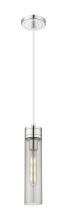  617-1P-PC-G617-11SM - Boreas - 1 Light - 3 inch - Polished Chrome - Cord Hung - Mini Pendant