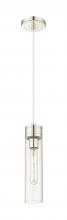  617-1P-PN-G617-11CL - Boreas - 1 Light - 3 inch - Polished Nickel - Cord Hung - Mini Pendant