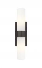  617-2W-OB-G617-8SWH - Boreas - 2 Light - 18 inch - Oil Rubbed Bronze - Bath Vanity Light