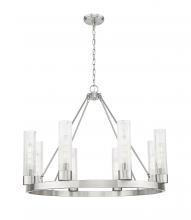 Innovations Lighting 617-8CR-SN-G617-11SCL - Boreas - 6 Light - 36 inch - Satin Nickel - Chandelier