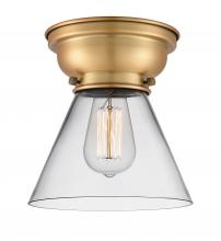  623-1F-BB-G42 - Cone - 1 Light - 8 inch - Brushed Brass - Flush Mount