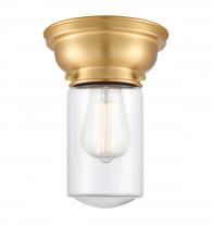  623-1F-SG-G312 - Dover - 1 Light - 6 inch - Satin Gold - Flush Mount