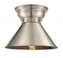  623-1F-SN-M10-SN - Briarcliff - 1 Light - 10 inch - Brushed Satin Nickel - Flush Mount