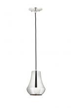  654-1P-PN-7 - Hartford - 1 Light - 7 inch - Polished Nickel - Cord hung - Mini Pendant