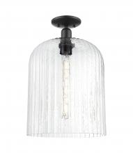 Innovations Lighting 716-1C-BK-G559-12SDY - Bridal Veil - 1 Light - 12 inch - Matte Black - Semi-Flush Mount
