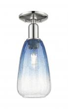 Innovations Lighting 716-1C-PN-G480-6SB - Brookhaven Almond - 1 Light - 6 inch - Polished Nickel - Semi-Flush Mount