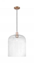 Innovations Lighting 716-1P-AC-G559-12CL - Bridal Veil - 1 Light - 12 inch - Antique Copper - Cord hung - Mini Pendant