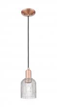Innovations Lighting 716-1P-AC-G559-5CL - Bridal Veil - 1 Light - 6 inch - Antique Copper - Cord hung - Mini Pendant