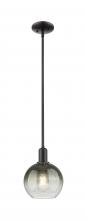 Innovations Lighting 716-1S-BK-G483-8SL - Brookhaven Globe - 1 Light - 6 inch - Matte Black - Mini Pendant