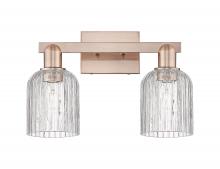 Innovations Lighting 716-2W-AC-G559-5CL - Bridal Veil - 2 Light - 16 inch - Antique Copper - Bath Vanity Light