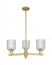 Innovations Lighting 716-3CR-BB-G559-5CL - Bridal Veil - 3 Light - 18 inch - Brushed Brass - Flush Mount