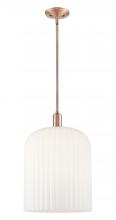 Innovations Lighting 716-3S-AC-G559-12GWH - Bridal Veil - 1 Light - 12 inch - Antique Copper - Mini Pendant