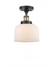  916-1C-BAB-G71 - Bell - 1 Light - 8 inch - Black Antique Brass - Semi-Flush Mount