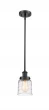  916-1S-BK-G513 - Bell - 1 Light - 5 inch - Matte Black - Mini Pendant