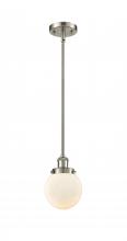  916-1S-SN-G201-6 - Beacon - 1 Light - 6 inch - Brushed Satin Nickel - Mini Pendant