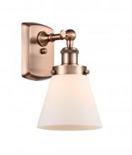  916-1W-AC-G61 - Cone - 1 Light - 6 inch - Antique Copper - Sconce