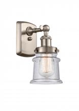  916-1W-SN-G184S - Canton - 1 Light - 6 inch - Brushed Satin Nickel - Sconce